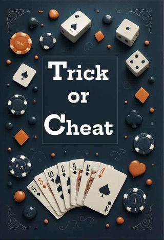 Trick or Cheat thriller book cover - Las Vegas casino setting