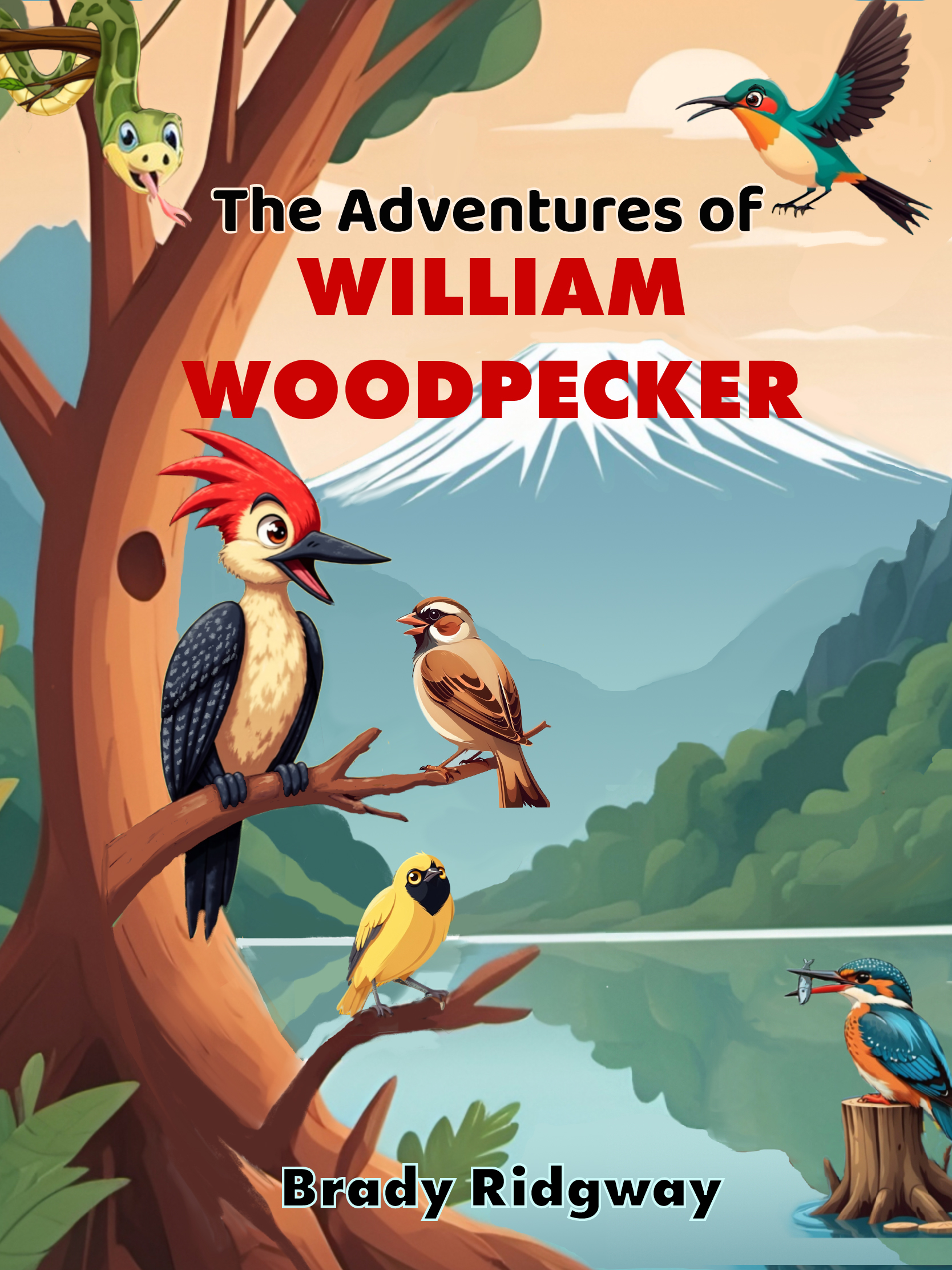The Adventures of William Woodpecker children's book cover